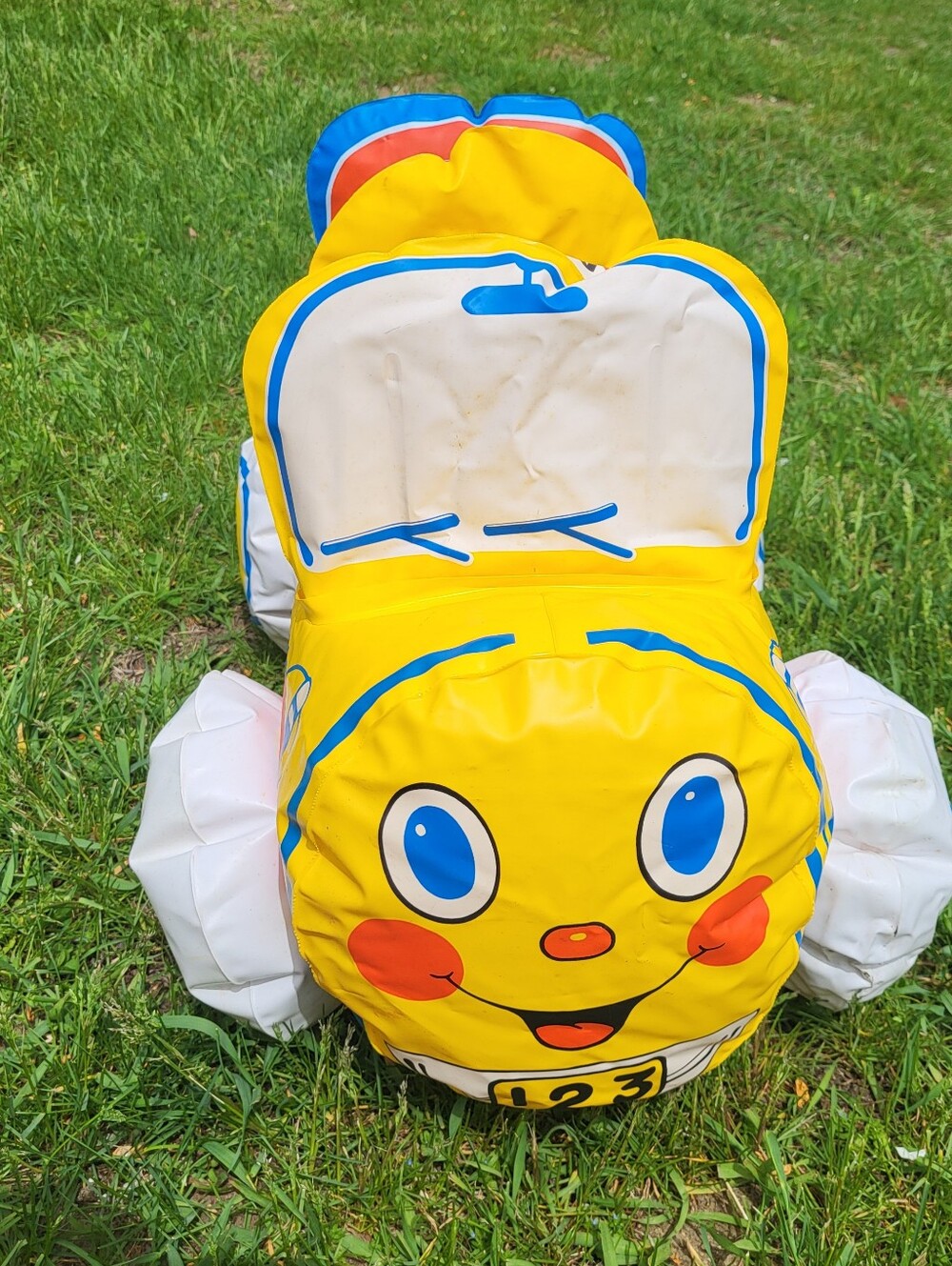 Vintage Shellcore Bounce Mobile Inflatable Ride-On Toy - Yellow - Picture 4 of 6